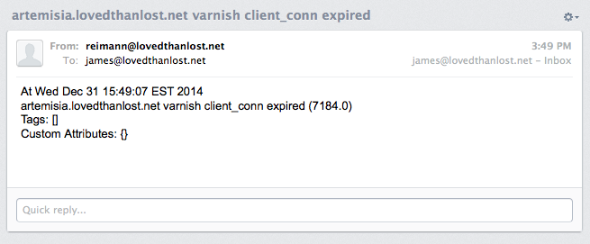 Riemann Email Notification