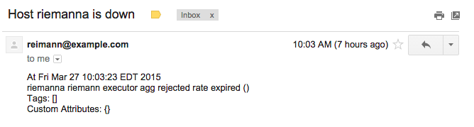 Riemann new email alerts